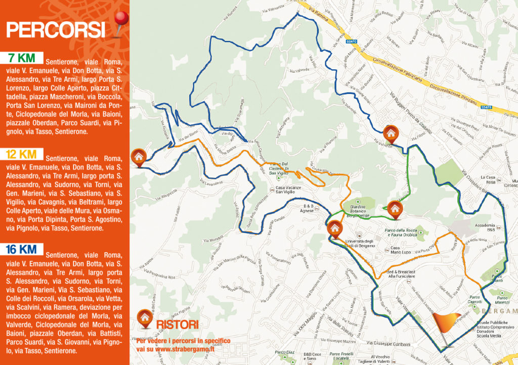Strabergamo, svelati i tre percorsi