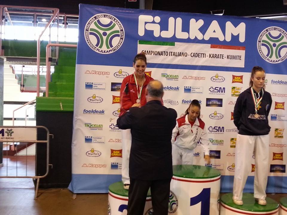 La bergamasca Dafne Guidone argento agli italiani di karate (specialità kumite)