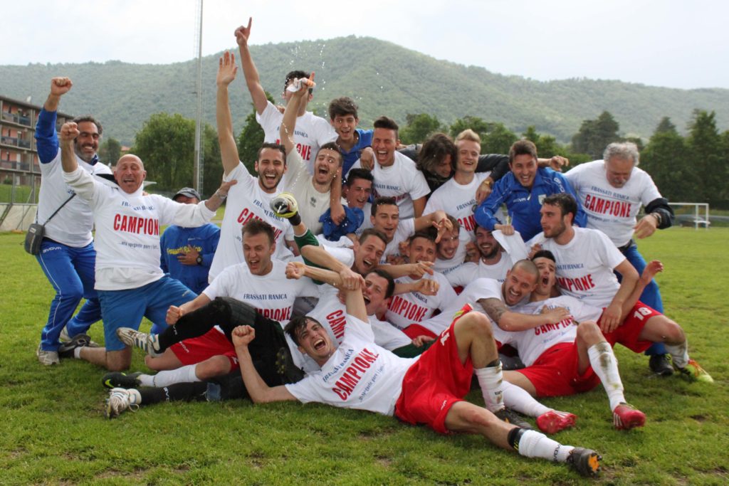 Prima, Frassati Ranica promosso in Promozione. Applausi a mister Cagliani e a tutta la rosa