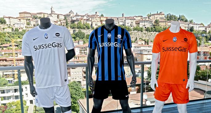 Atalanta, svelate le tre maglie Nike