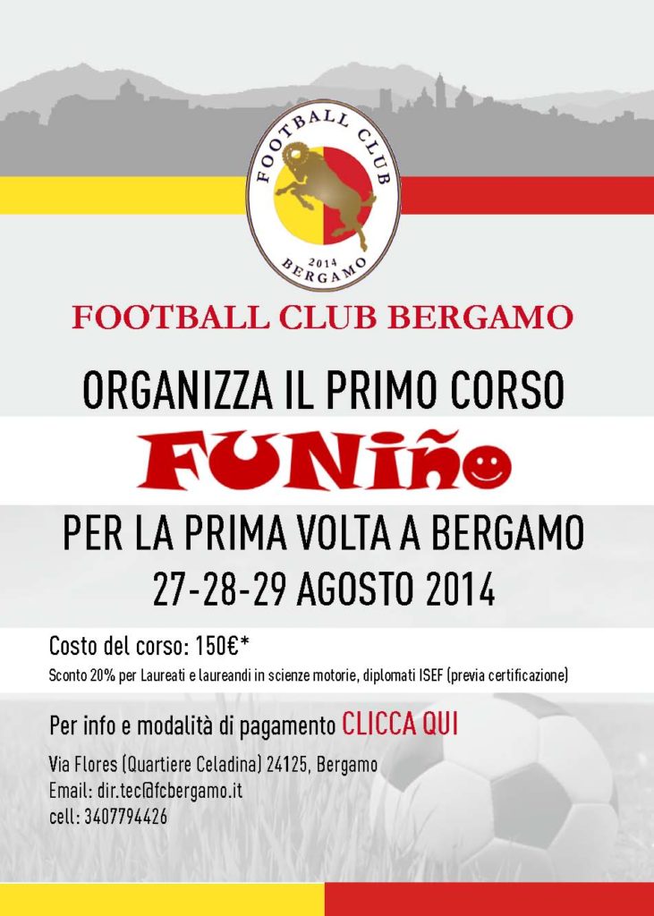 Wein, ispiratore della cantera del Barcellona a Bergamo per un corso unico. Organizza il neonato Fc Bergamo. Un’iniziativa da non perdere