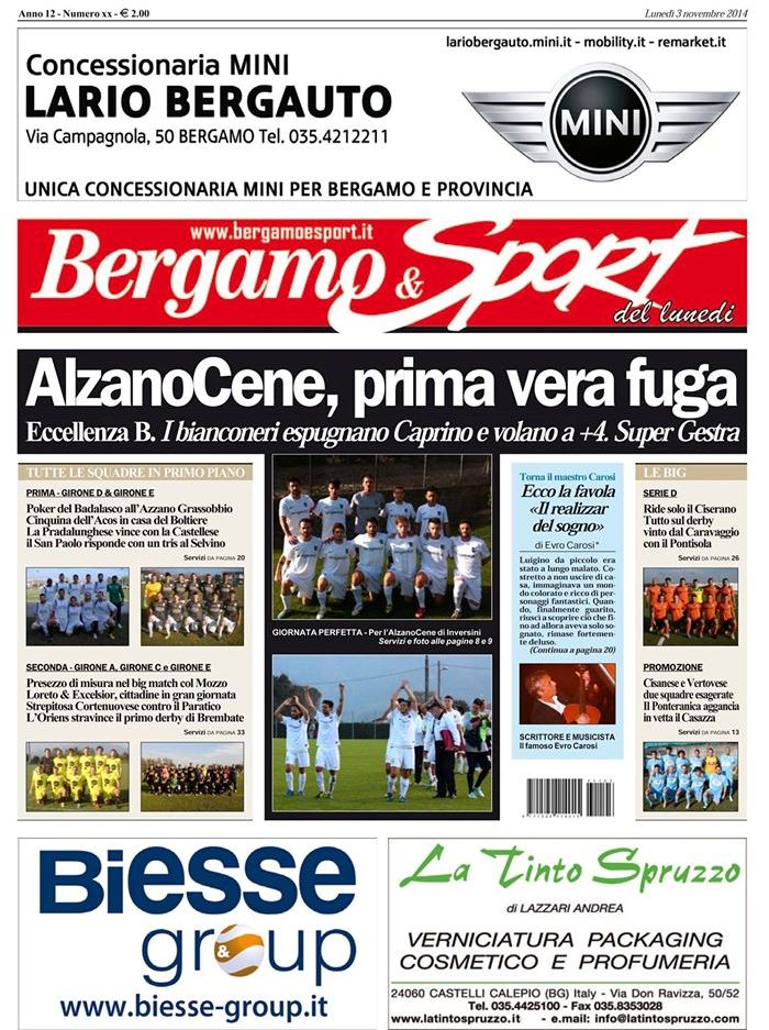 Bg & Sport, ecco il lunghissimo elenco dei servizi che trovate sul nostro bellissimo giornale in edicola. Non perdetevelo, sareste pazzi!