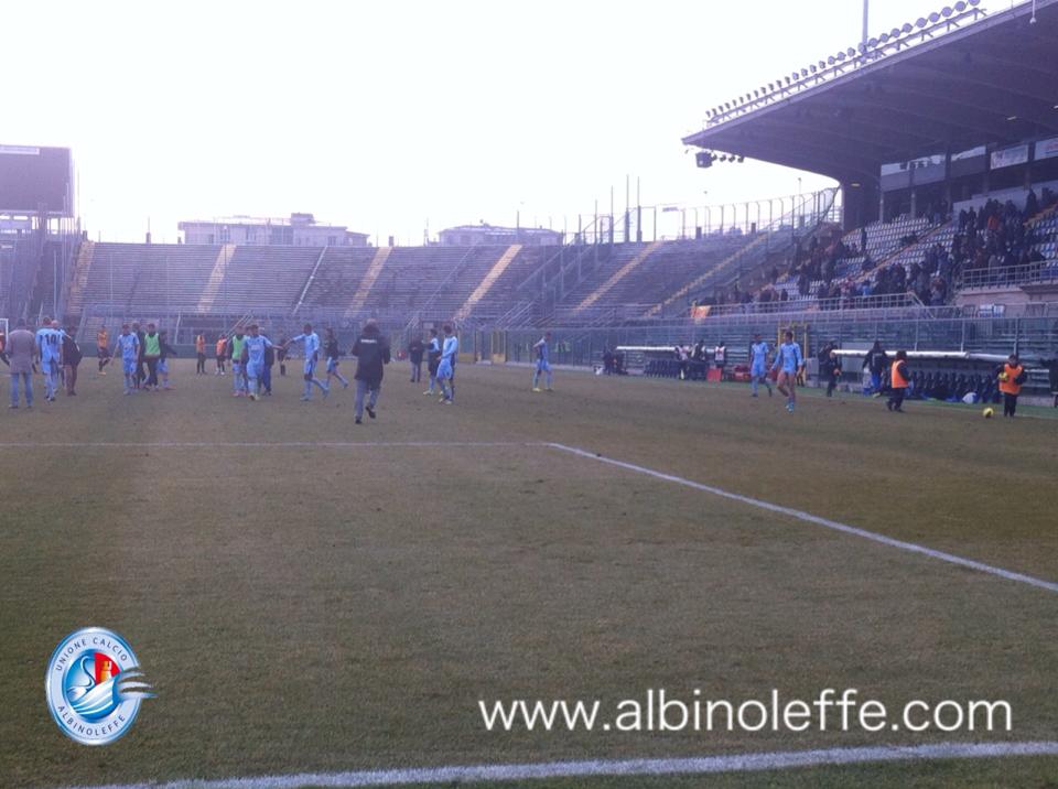 AlbinoLeffe, la quarta vittoria di fila sfuma al 94′