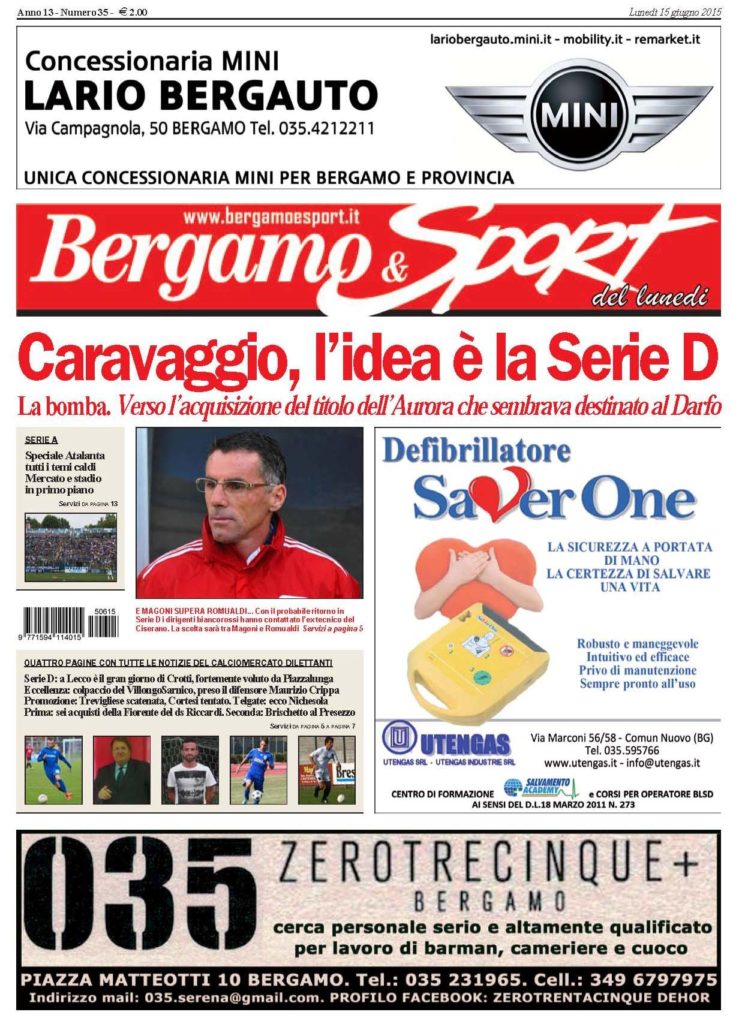 Bg & Sport tra poche ore in edicola. Tornei estivi, calciomercato, Atalanta, ciclismo, basket e tennis! Non perdetevelo