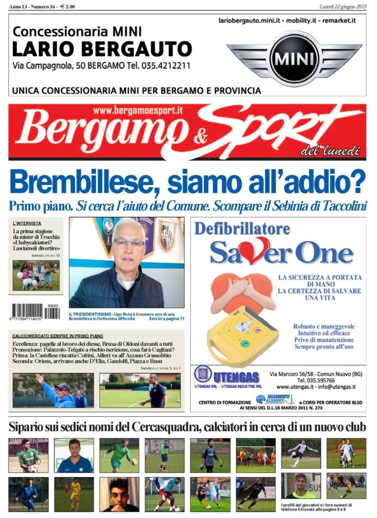 Bg & Sport tra poche ore in edicola: calcio in primo piano con tantissimo mercato, il Cercasquadra, gli approfondimenti, le bombe di Vitali e i voti ai diesse