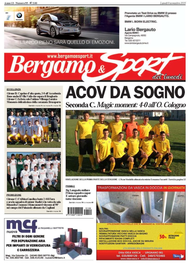 ULTIM’ORA – BG & SPORT E’ IN EDICOLA! QUATTRO IMPORTANTISSIMI MOTIVI PER ANDARE A COMPERARLO!!!