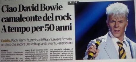 Piena solidarietà al collega dell’Eco che ha scambiato Capparoni per David Bowie. Minchiate ne facciamo tutti
