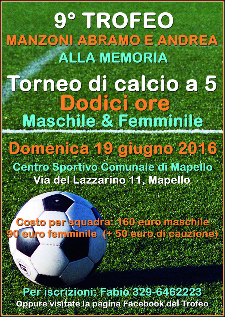 Trofeo Manzoni a Mapello (maschile e femminile): aperte le iscrizioni