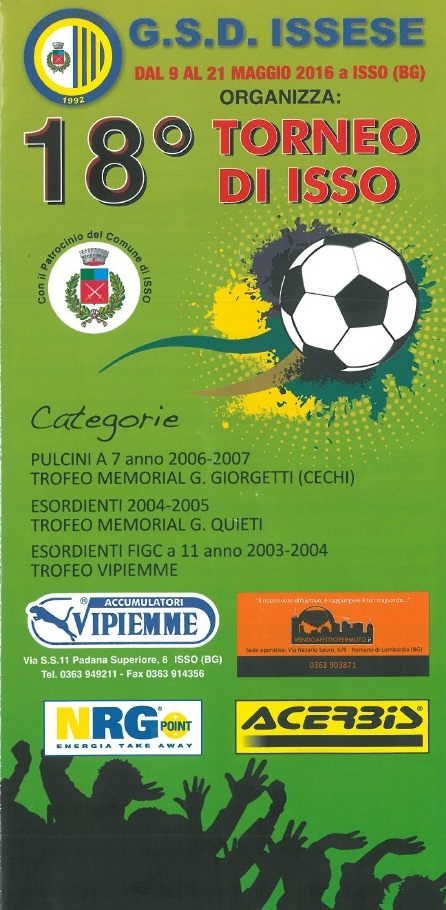 Pulcini ed Esordienti, al via il “Torneo di Isso”. Trentasei squadre presenti e spettacolo assicurato