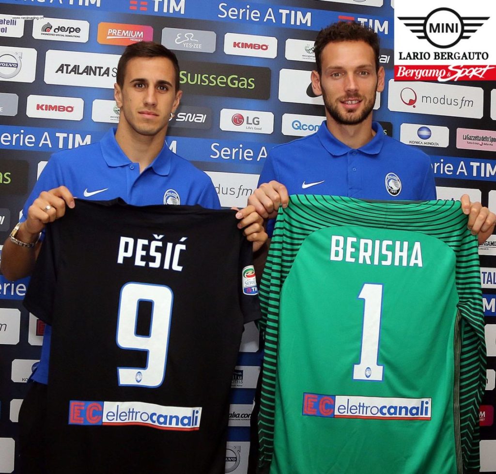 Ecco Berisha e Pesic, i prestiti d’oro della Dea. “Ma Etrit non è il sostituto di Sportiello”