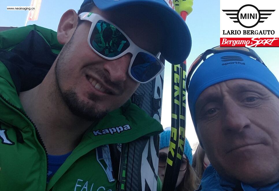 Osio Sopra, mister Charlie Doneda e quel selfie con Dominik Paris a Kitzbuhel