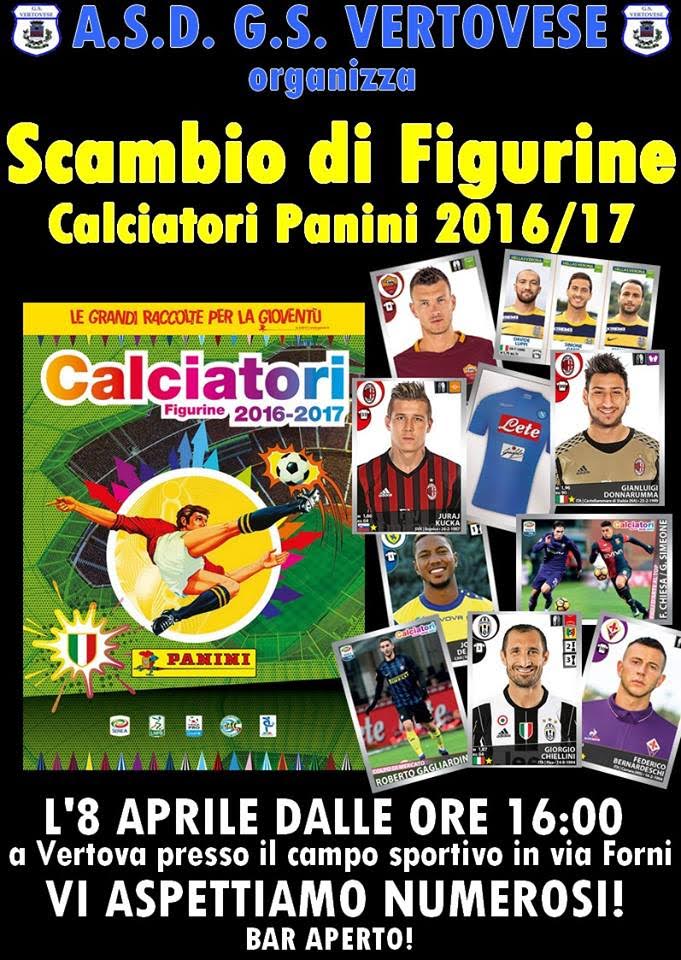 La Vertovese organizza lo scambio di figurine dei calciatori “Panini 2016-2017”: appuntamento all’8 aprile
