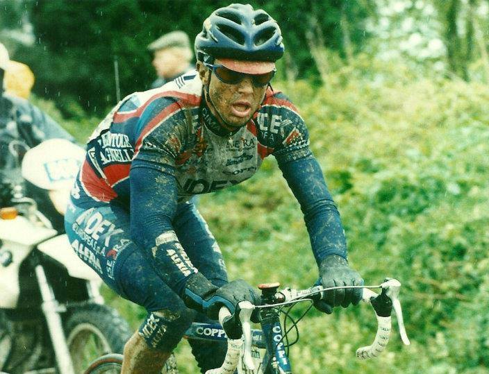 Mauro Zinetti oggi presidente della Gazzanighese, nel 2002 alla Parigi Roubaix