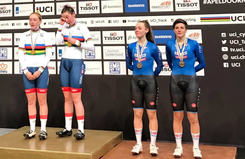 Mondiali di ciclismo su pista di Apeldoorn, successi “bergamaschi”