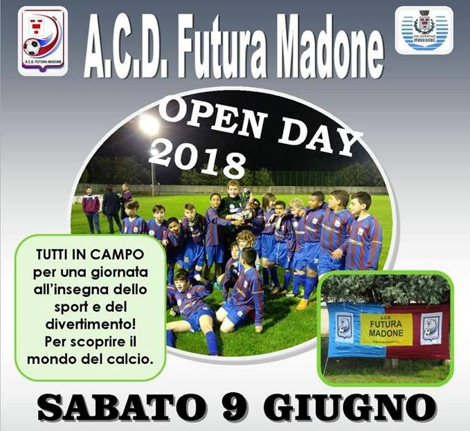 Sabato 9 giugno open day della Futura Madone