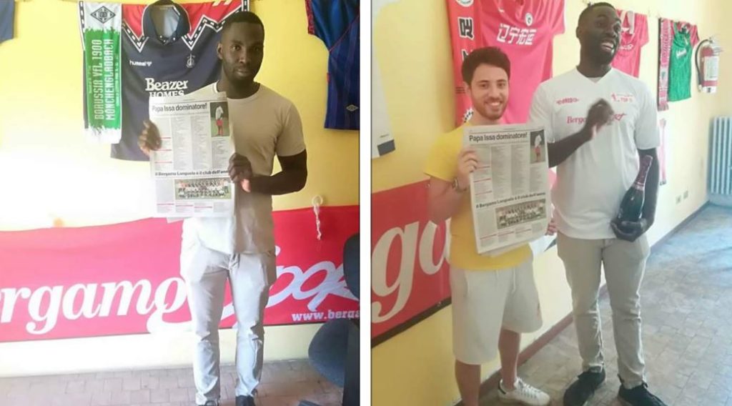 Vota il Calciatore. Tutti pazzi per Papa Issa, colosso del Vetianica dal sorriso contagioso e dalla battuta sempre pronta, insomma un grande