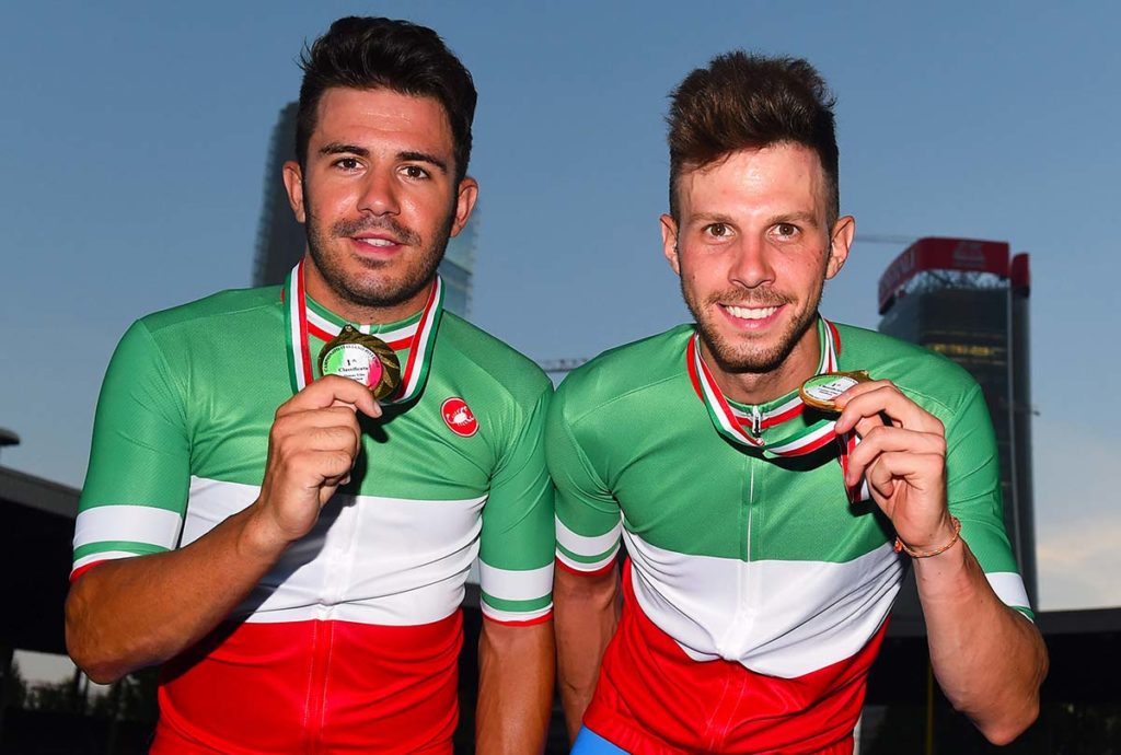 Francesco Lamon (Team Colpack) campione italiano anche della Madison.