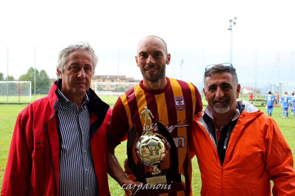 Il bel gesto della Pagazzanese che ha premiato l’ex Marco Boschi
