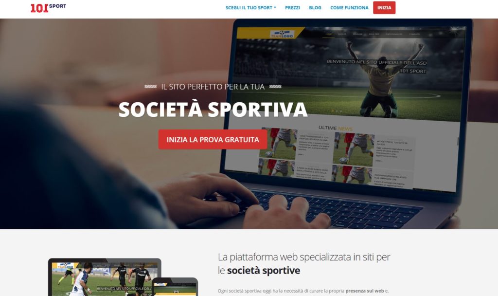 Sipario alzato su 101Sport, una grande opportunità web per tutte le società sportive