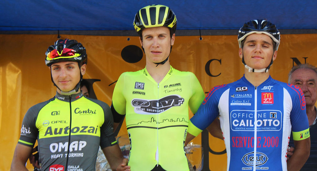 Andrea Berzi del Team LVF primo a Vigasio. E’ la terza vittoria dell’anno per l’atleta bergamasco