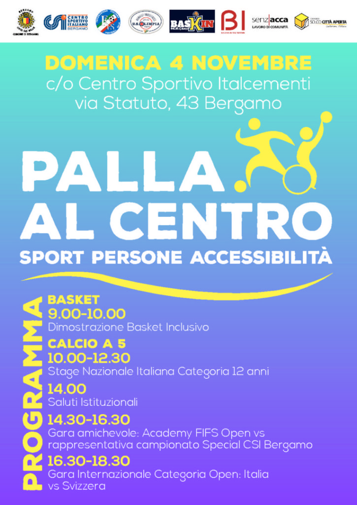 Palla al centro domenica 4 novembre al Pala Ital Cementi