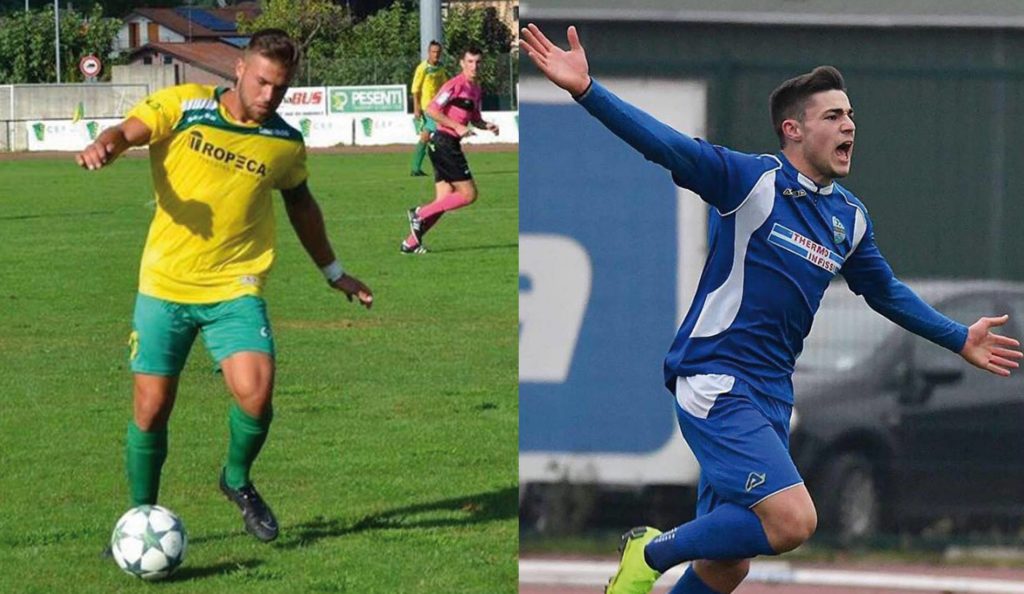 In copertina. Matteo e Andrea Capelli, fratelli entrambi in gol, uno con la maglia del Lemine, l’altro con quella del Pontisola. Due ragazzi di talento che hanno un legame bellissimo