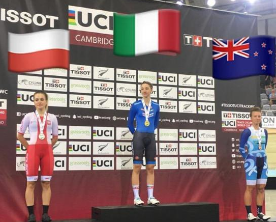 Pista: Oro di Martina Fidanza nello scratch