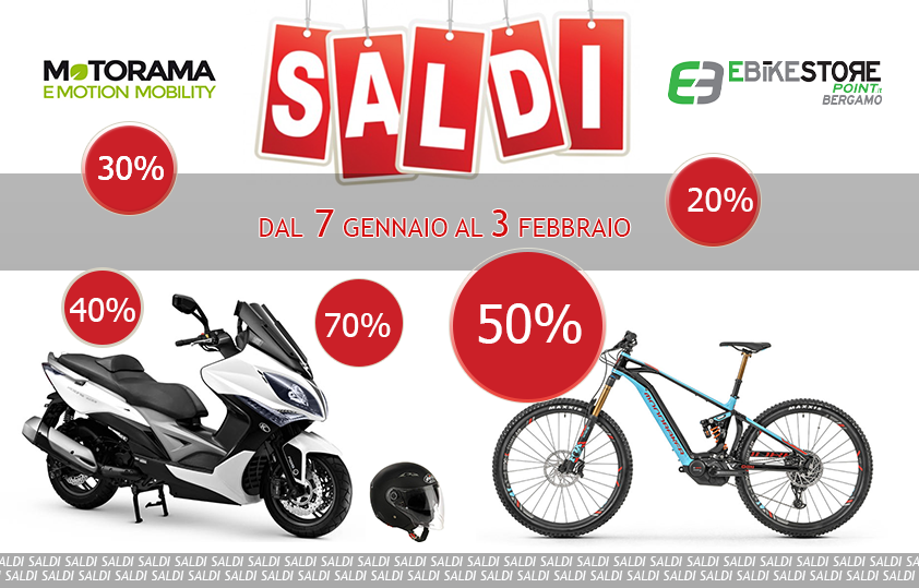 Saldi fino al 70% da Motorama