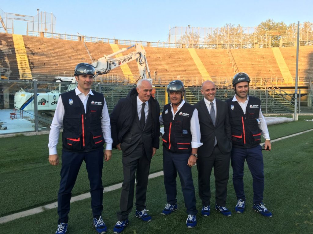 Percassi dà il via alla demolizione della Curva Nord