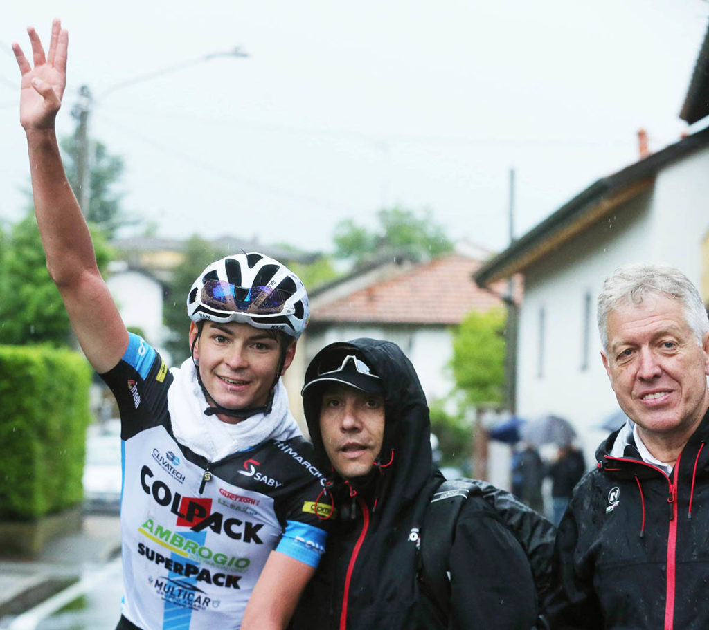 Per Alessandro Covi (Team Colpack) grande vittoria a Taino