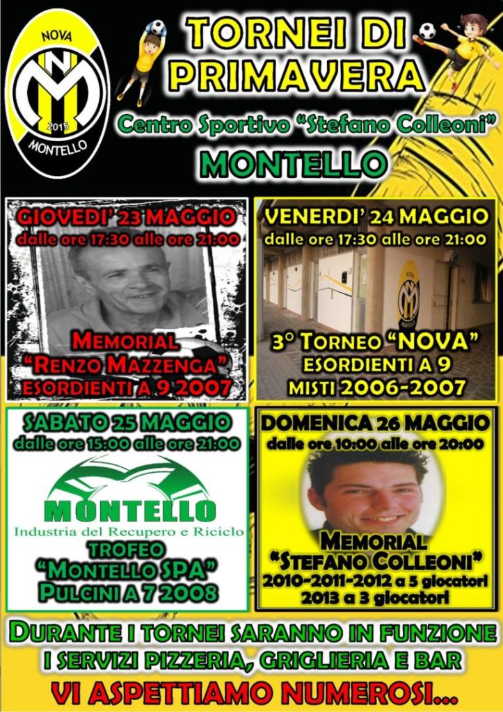 Fine settimana di tornei per la Nova Montello