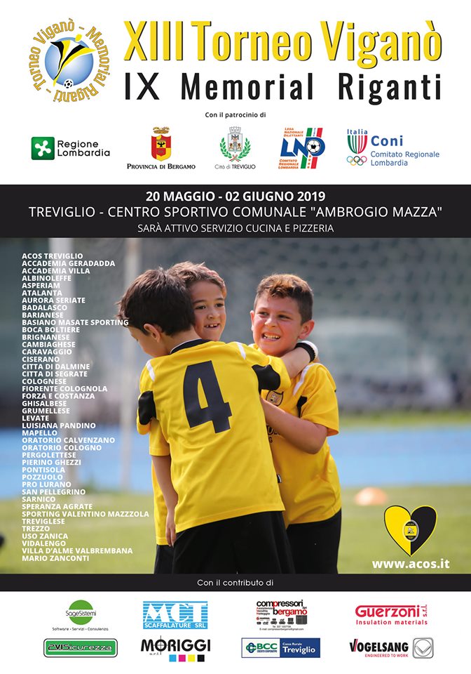 XIII TORNEO VIGANÒ – IX MEMORIAL RIGANTI: stasera il fischio d’inizio