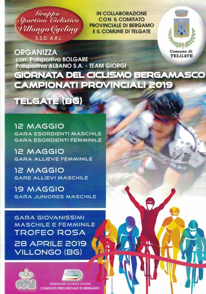Il 5 giugno i Campionati Provinciali Pista a Dalmine