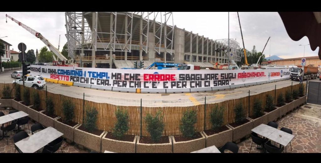 La prima contestazione dell’era Percassi