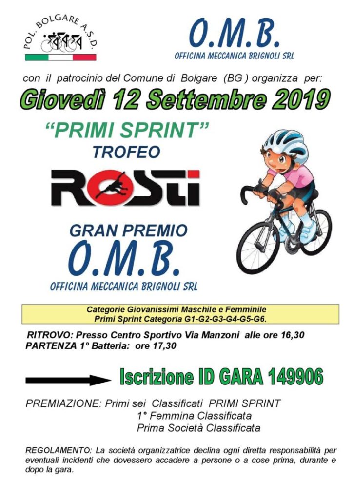 Ciclismo. I giovanissimi giovedì a Bolgare e poi un ricco fine settimana