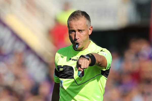 Col Sassuolo arbitra Valeri. Quello del tuffo di Chiesa
