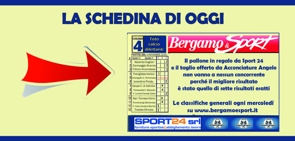 Totocalciodilettanti, primo concorso senza vincitori. Quattro al comando della classifica generale