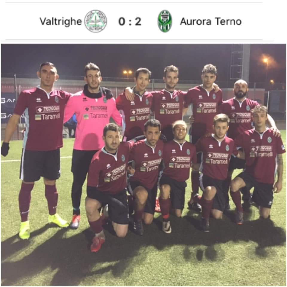 Terza A, recupero 7° giornata: l’Aurora Terno non si ferma più e passa anche in casa del Valtrighe