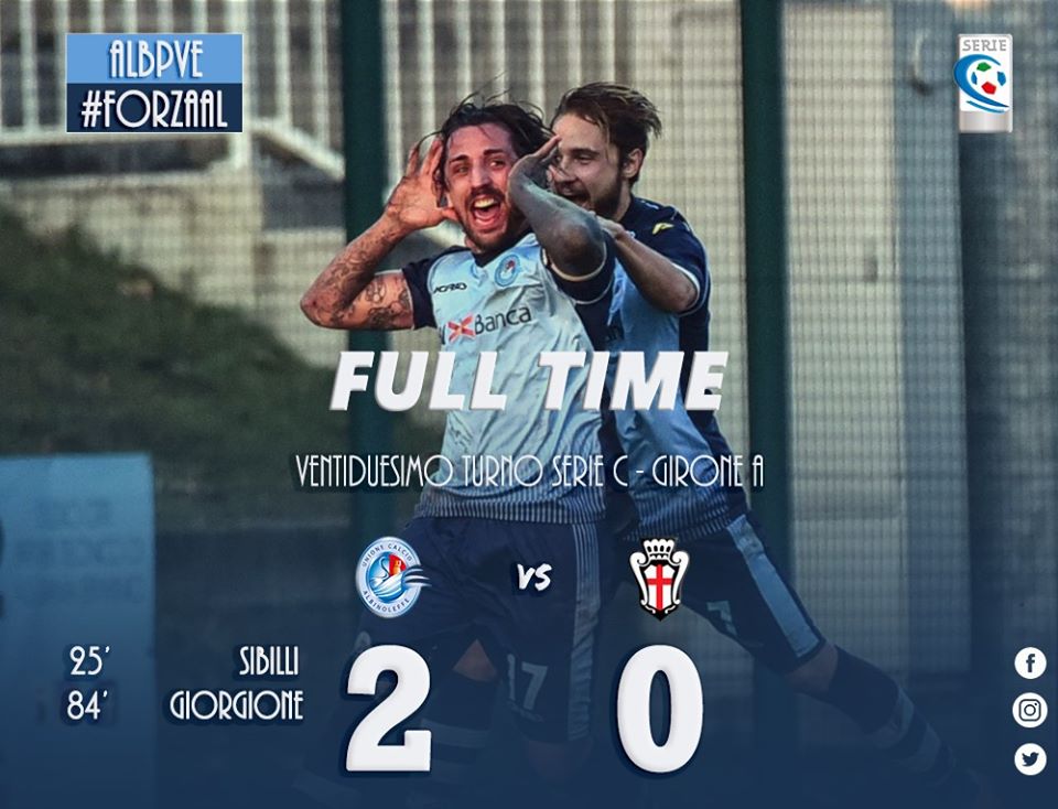 Nona sinfonia dell’AlbinoLeffe: stesa anche la Pro Vercelli