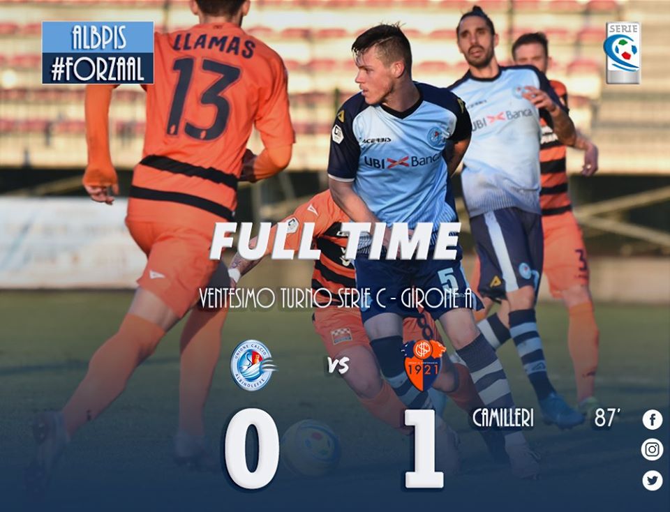 Serie C, il recupero: l’AlbinoLeffe cede alla Pistoiese