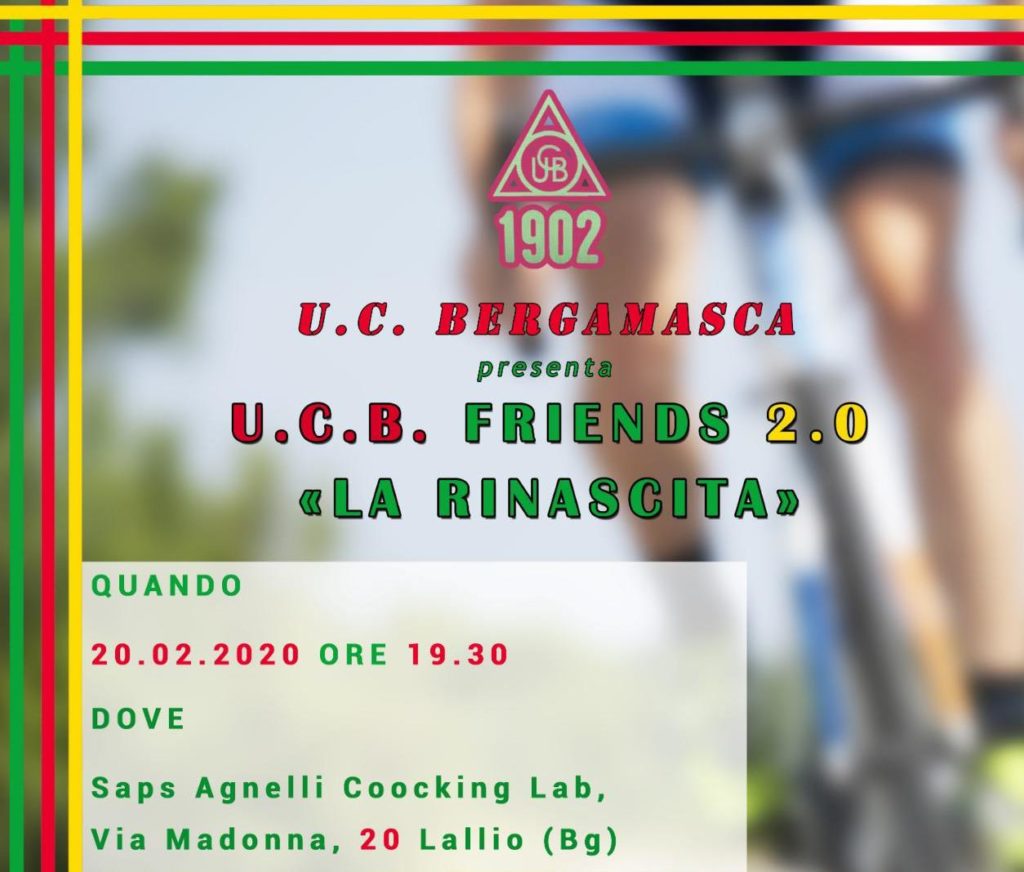 L’Uc Bergamasca 1902 presenta U.C.B. Friends 2.0 “La Rinascita”