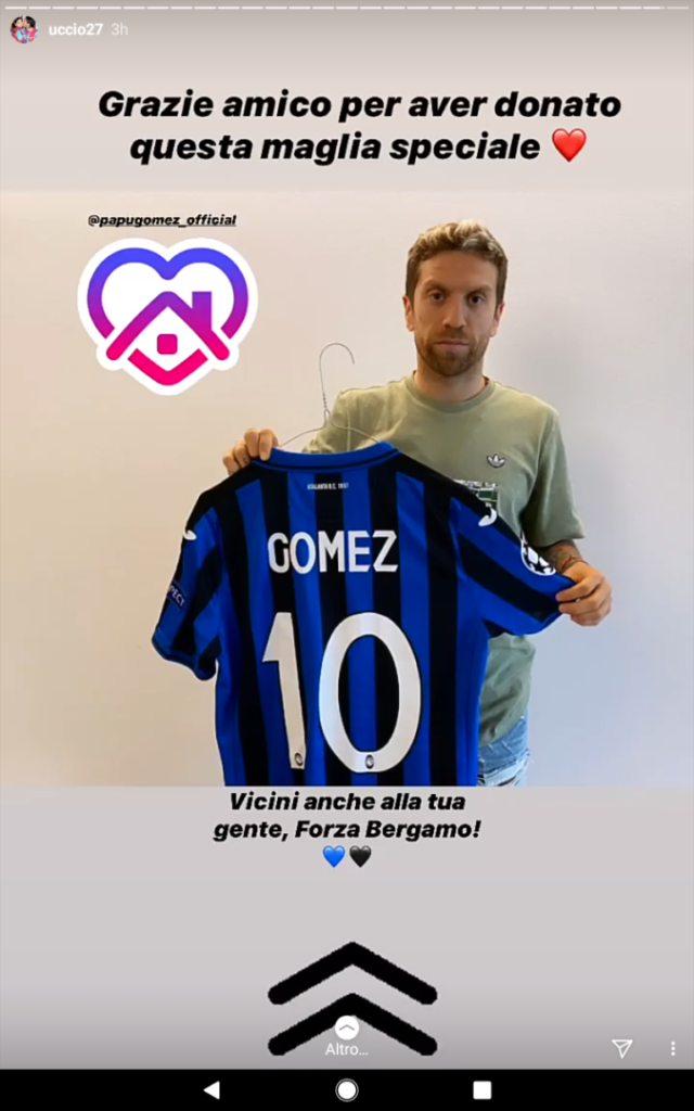 Il cuore del Papu non ha confini: “Grazie per il regalo” da Catania