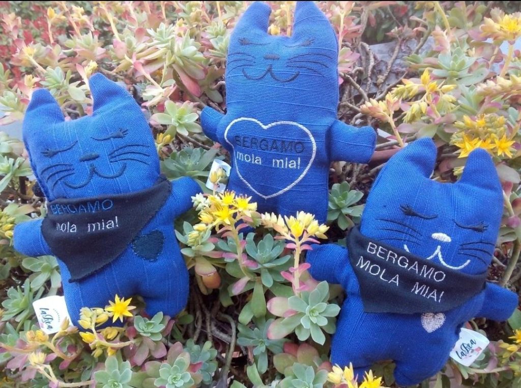 I bellissimi pupazzetti nerazzurri di Beatrice: “Bergamo, mola mia!”