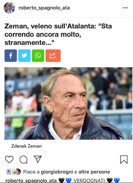 Roberto Spagnolo replica al ‘picconatore’ Zeman: “Vergognati”