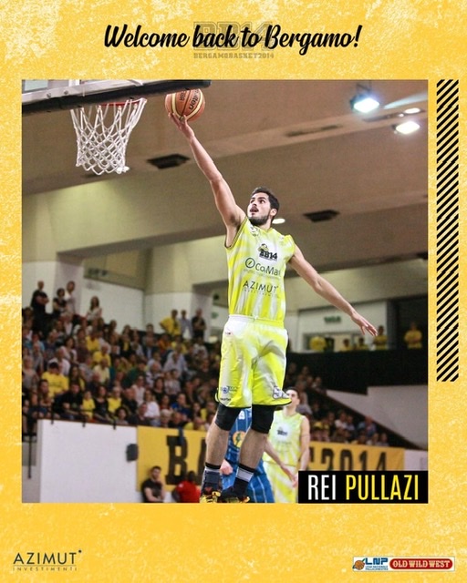 Bergamo Basket. Il ritorno di Rei Pullazi: “Voglio riportare l’entusiasmo”