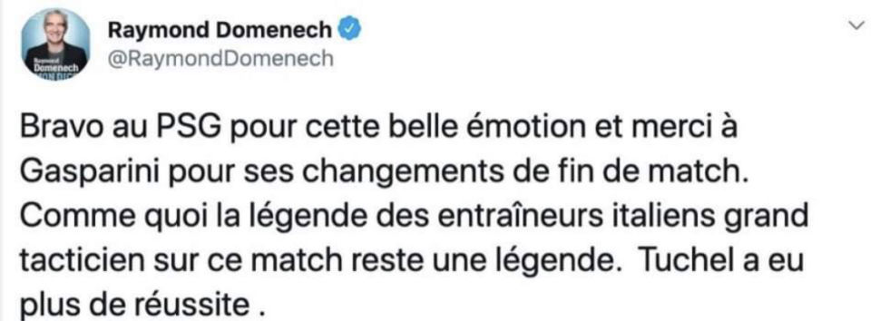 Domenech spara a zero su Gasperini e l’Italia