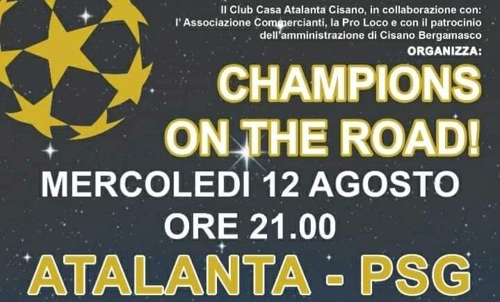 Atalanta-PSG, a Cisano Bergamasco maxischermo per seguire la partita del secolo