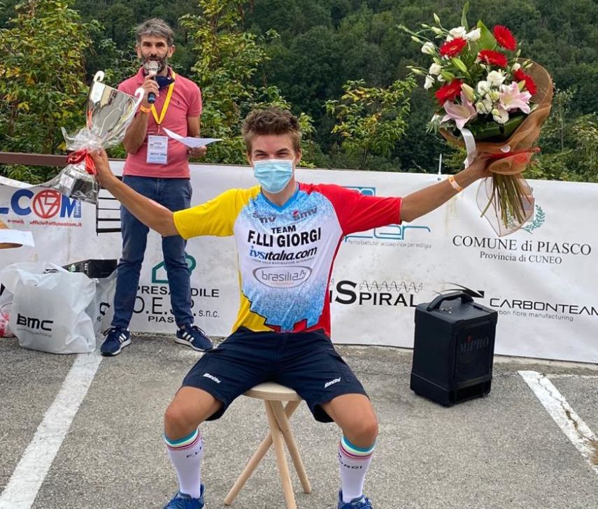 Team Giorgi, Mathias Vacek vince la Cronoscalata Brossasco-San Sisto