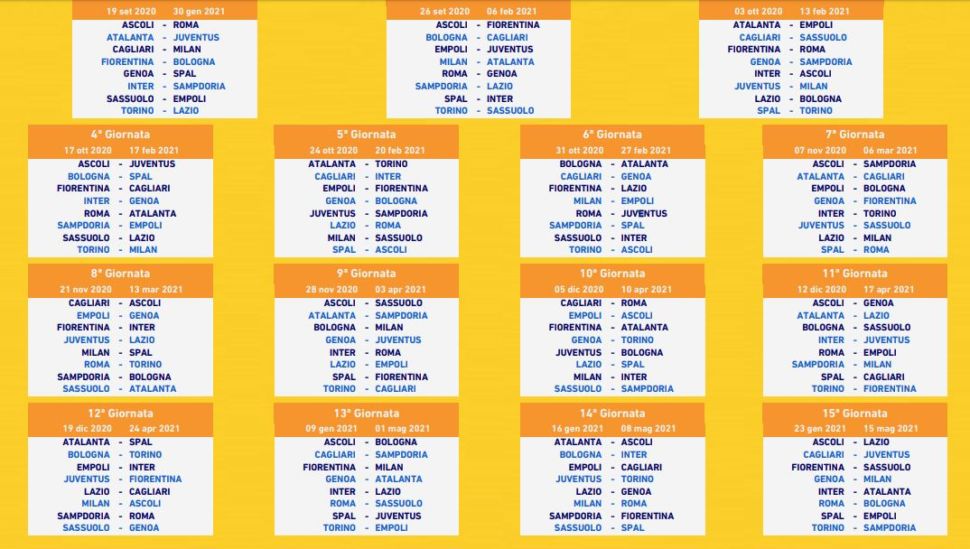 Primavera: si ricomincia dalla Juventus sabato 19