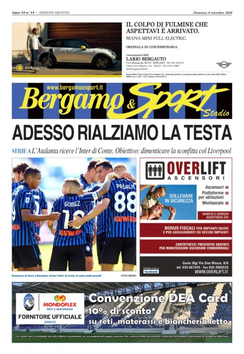 Adesso rialziamo la testa: leggi qui gratuitamente il Bergamo&Sport per Atalanta-Inter